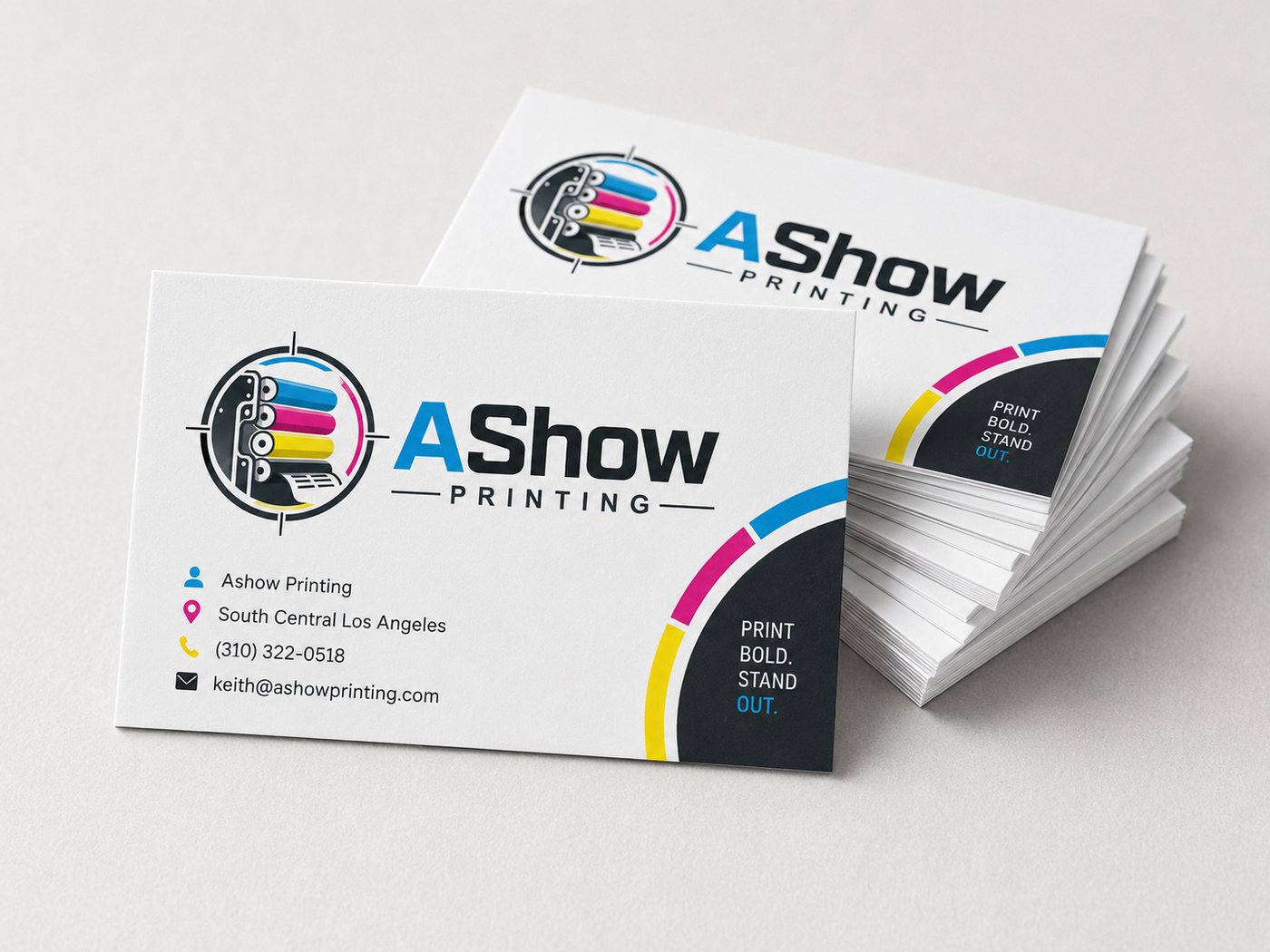 AShow Printing custom business cards